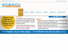 Tablet Screenshot of narayanaicc.com